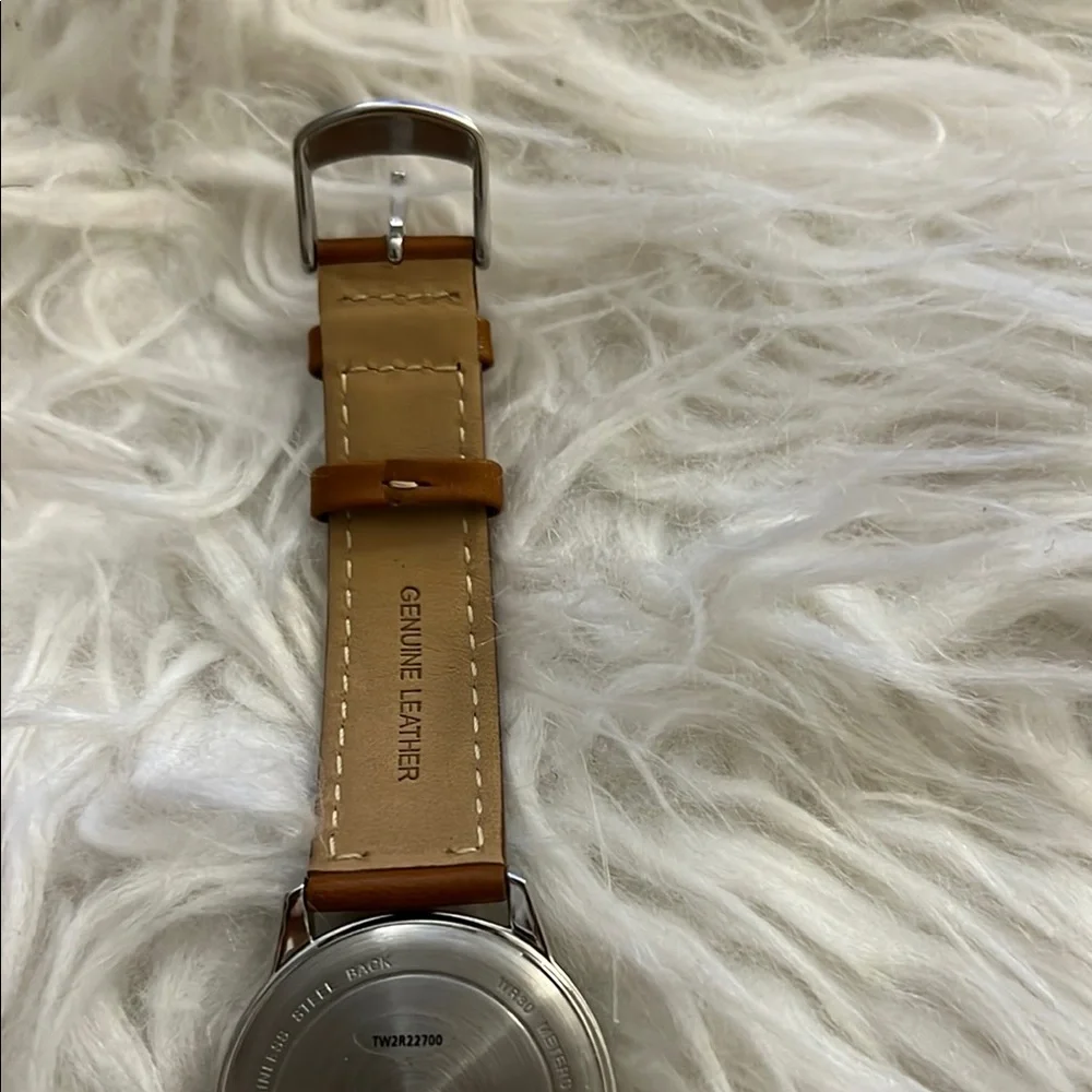 Timex Classic Silver and Tan Watch - Picture 6 of 6